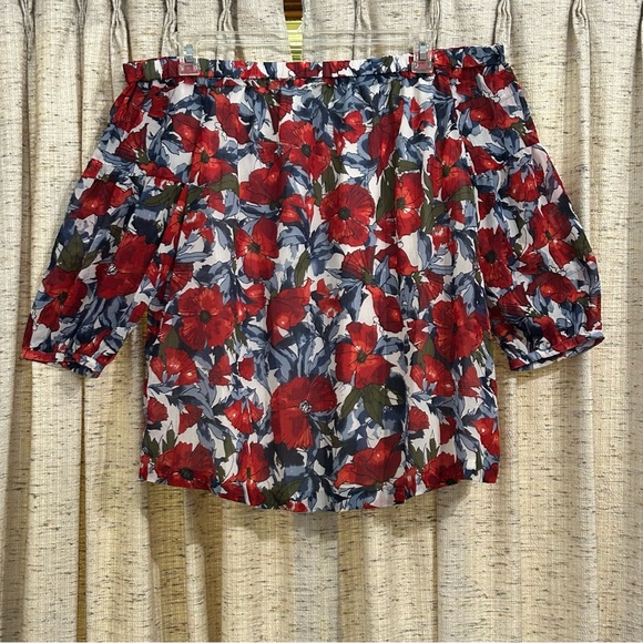 A Pea in the Pod Tops - A Pea In The Pod Maternity Off The Shoulder Floral Blouse